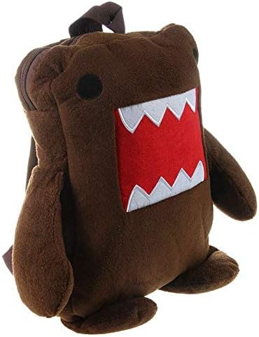 ELECTROPRIME Cute Domo Kun Brown Plush Backpack-Brown P1S9