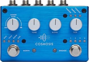 Reverb Pedal with Stereo I/O Mphing Effects Wet/Dry Blend 3 Spaces Filter