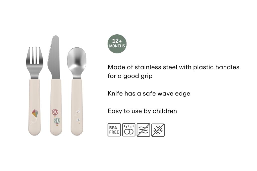 Set Posate Bambini Mepal 'Little Farm' - 3 Pezzi In Acciaio Inox | Forchetta, Coltello E Cucchiaio Sicuri - Foto 5