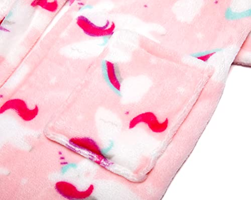 Boys Girls Robe Toddler Hooded Cartoon Dinodaur Plush Bathrobe for Boys Girls4