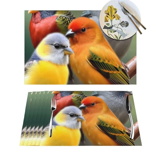 Sets de table tissés au design oiseaux : l'élégance durable pour vos fêtes