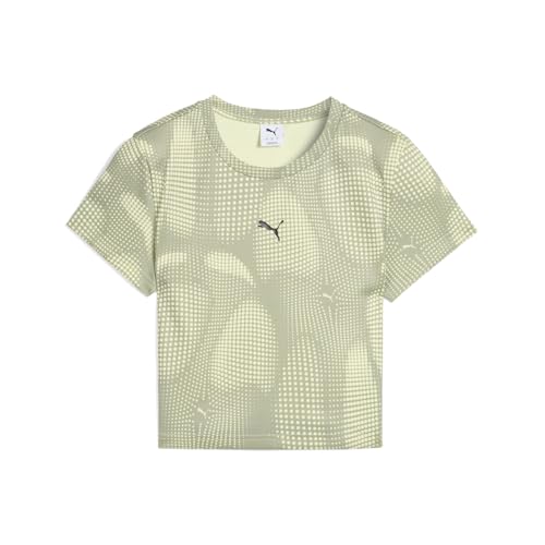 PUMA Womens Dare to All Over Print Baby Tee Casual...