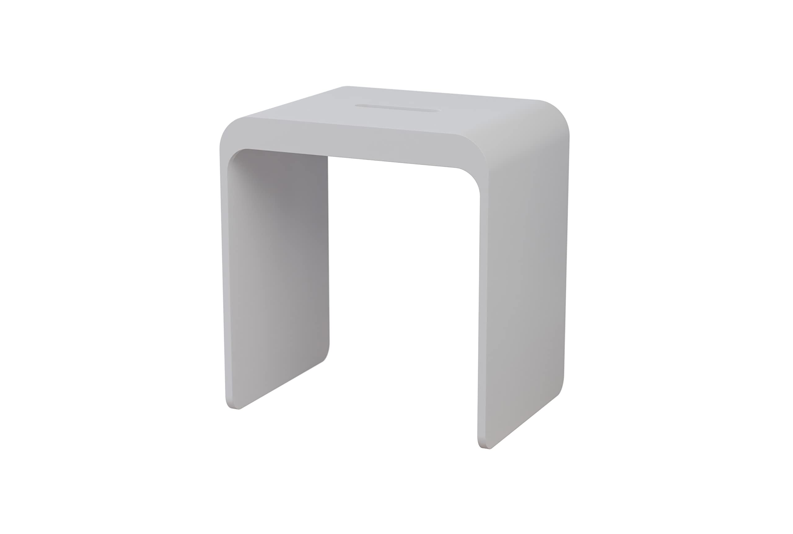 BERNSTEIN® Badhocker aus Mineralguss PB4006 Duschhocker, variabel einsetzbarer Sitzhocker