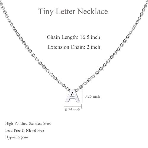 Momol 368905224 Small Initial Necklace For Women Stainless Steel Tiny Letter M Necklace Personalized Name Necklace thumb #5