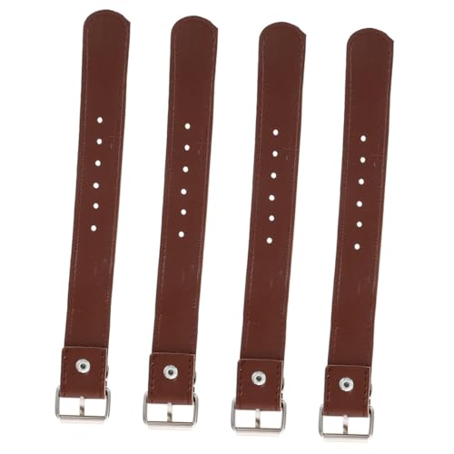 CONGARTENO 2組 調節可能な高耐久レザー製自転車前かごベルト 用バイクやマウンテンバイク対応 多用途スクーターバスケットストラップ