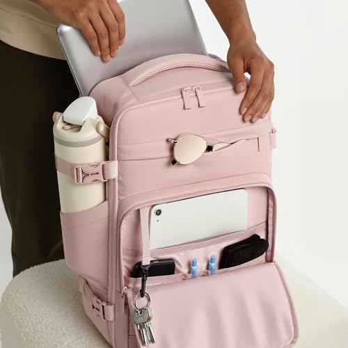 Mochila de viaje viaje rosa 30L para portátil 15.6" miniatura 7