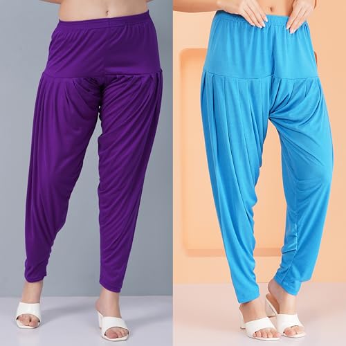Image of Buy That Trendz Patiala Salwar for Women Relaxed Fit Viscose Patiyala Salwar Harem Bottom Pants