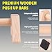 Premium Wooden Push Up Bars,Parallettes Bars for Calisthenics,Push Up Handles,Calisthenics Equipment for outdoor&home,Complete Push-Up Workout Kit,Solid rubber wood