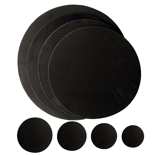 Sosoport 8Pcs Drum Mute Pads for Practice Sound Reducing Drum Training Accessories Soft Material for Comfort for Home Use and Beginners