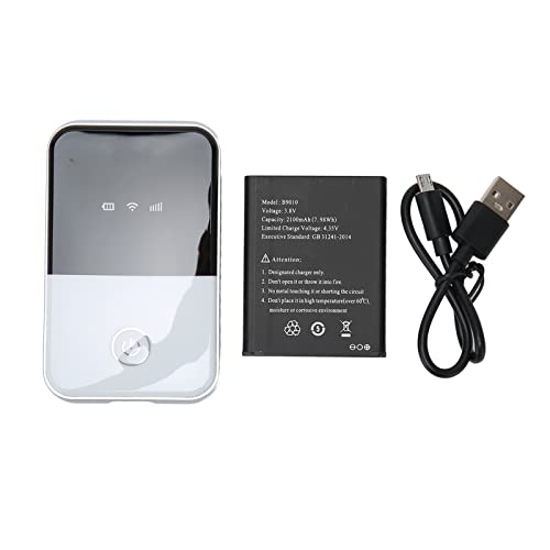 Image of Mobile Hotspot, Portable WiFi Hotspot with SIM Card Slot for Laptops Phones Tablets 4G LTE Support 10 Users 150Mbps Battery Powered Unlocked Router