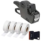 Perco 18-6 Garvey 1 Line Price Gun with Labels for Retail Kit - Your Easy to use Pricing Gun Label Maker Includes Price Gun, 5,000 White Pricing Labels, and a Preloaded Inker for Your Convenience