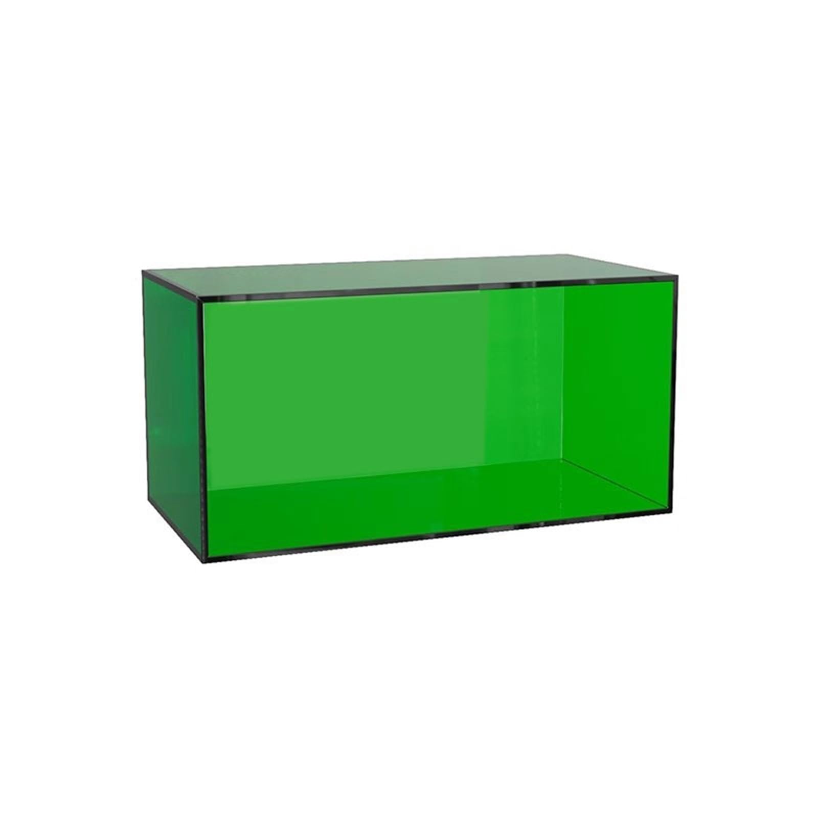 Xumh2024-3 cd storage Record Storage Stand Holder Acrylic CD Display Rack Book Shelf Magazine(Green)