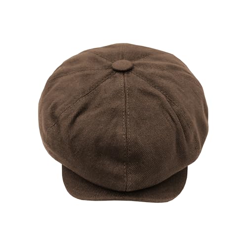 Yofarchoy Newsboy Hats For Men Classic 8 Panel Flat Cap Peaky Blinders Irish Hat thumb #3