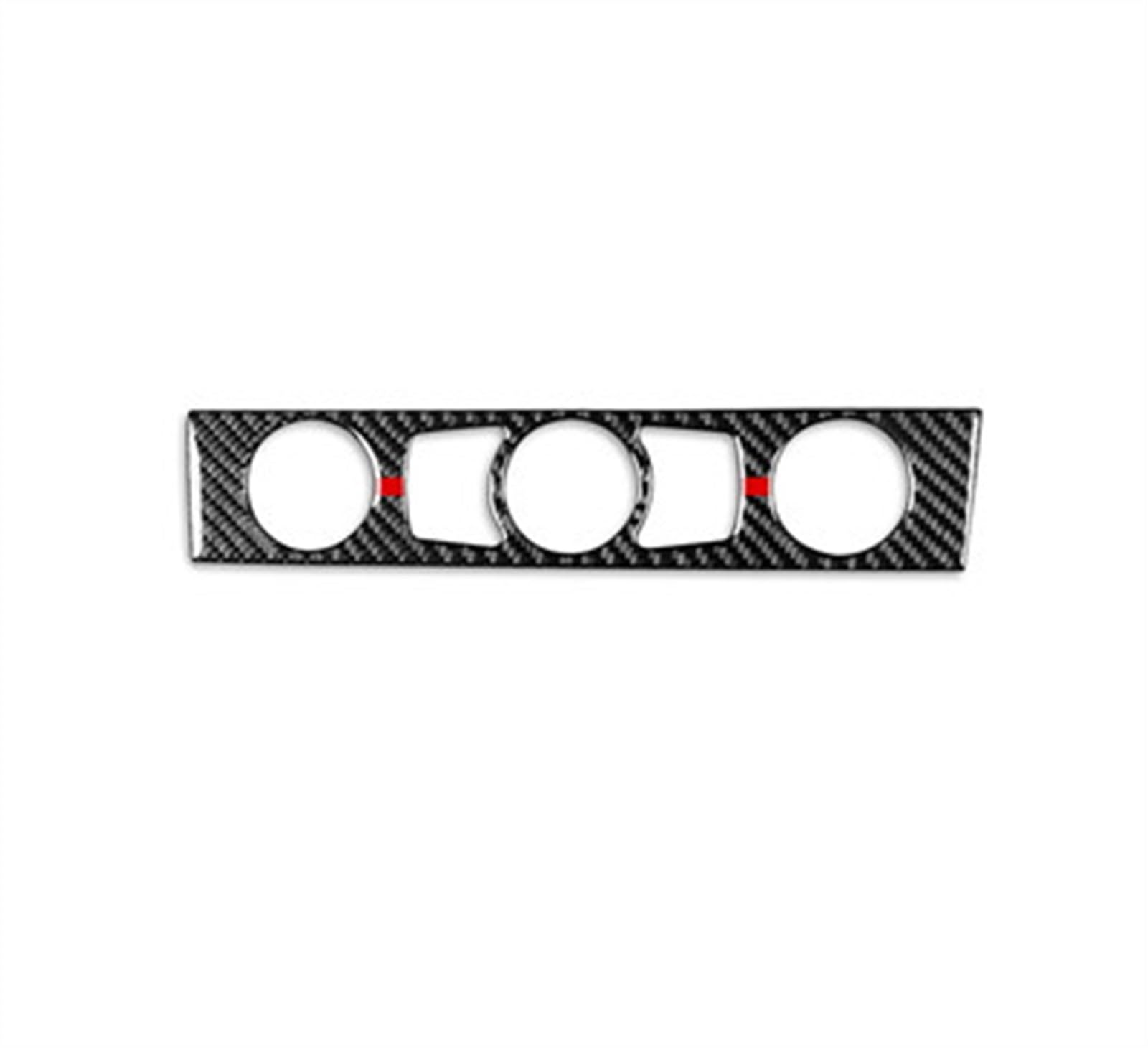Piwine 12 Black-Red Car Interior Accessories Cd Air Conditioning Control Panel Trim Decal Sticker For 5 Series E60 2004-2010