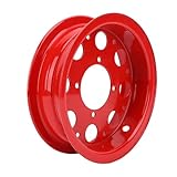XTevu Felgenset, Motorradfelge vorne hinten, Aluminiumlegierungsfelgen, 2 Stück, kompatibel mit Monkey Gorilla Z50A Z50 Z50J Z50R, rot poliert