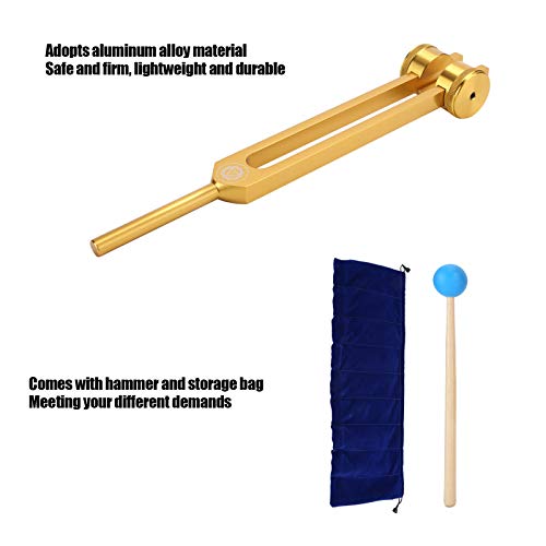 Garfo de afinação, liga de alumínio, 126,22-272,20 Hz, 8 peças, instrumento de cura médico, conjunto