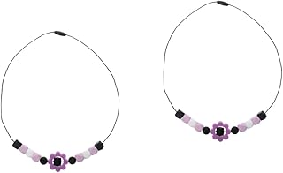 Toyvian 2 Pçs Colar De Mordedor Brinquedo Infantil Crianças Playset Colares Para Crianças Colar De Dentição Brinquedo Silicone Bebê Dentição Colar Infantil Colar De Dentição Roxo Criança