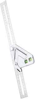 DOITOOL Multifunctional Angle Ruler Metal Angle Ruler Woodworking Measurement Machine Square Carpentry Square Metalworking Ruler Woodworking Tools Checkered Carpentry Ruler Stainless Steel