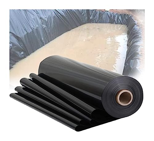 Bâche de protection pour bassin en PEHD noir membrane imperméable 9x10m