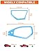 Savadicar Sky Blue Interior Trim Kit for 2024+ Jeep Wrangler (JL) & Gladiator (JT) - 4 Pcs Decor Cover Set for Front Dash Speakers and Soundbar, Stylish Accessories for an Upgrade