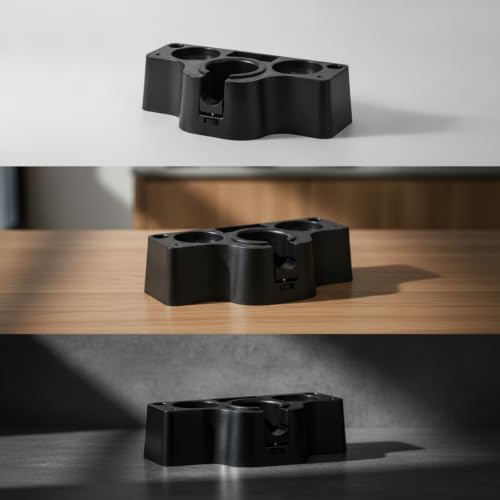 DimyFew Coffee Tamper Espresso Organizer Tamper Holder Distributor Stand Puck Prep Base Core Bar Tool Compact Layout Smooth Surface Stable Support suitable for prep coffee lounges, Black - 1