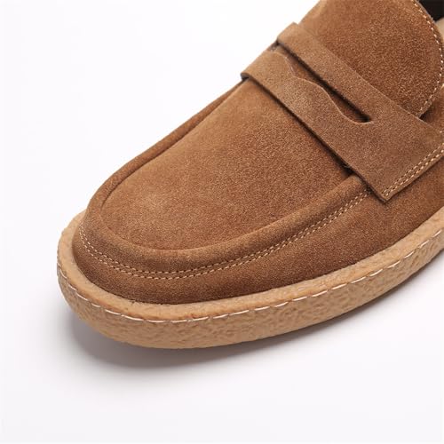 Men's Loafers & Slip-Ons - Genuine Leather Penny Loafers for Men | Classic Coin Slot Dress Shoes3