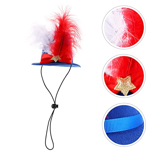 Disfraz gorro sombrero azul para perro y gato miniatura 6