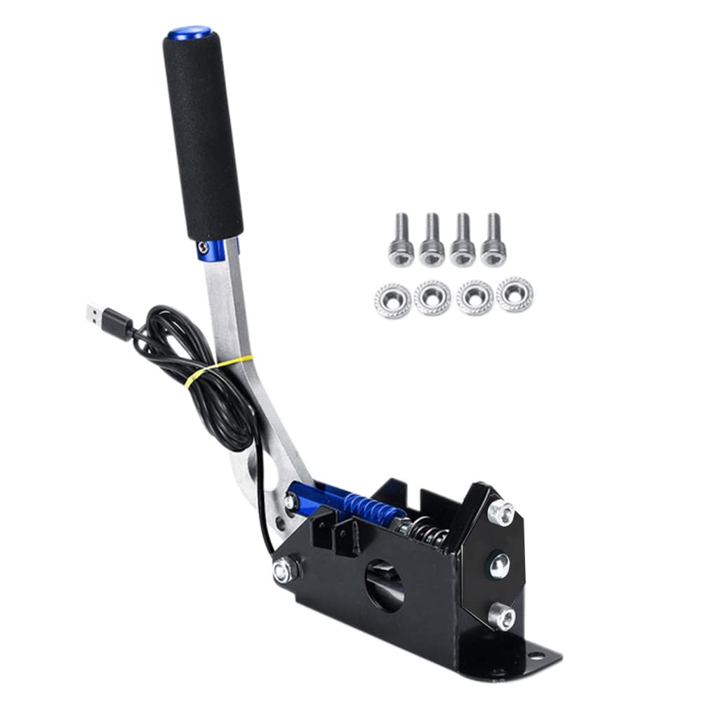 Doumneou Freno de mano USB Hall no tiene freno de mano de inducción de contacto para juegos SIM G25/27/29 T500 con tornillos azul