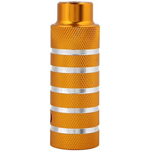 Lowrider Gold Twisted Bike Pegs. Twisted Bicycle Pegs with 26t for Front or Rear Free Wheels. W=1/2 inch L=3 inch Bikes, Beach Cruisers, BMX, Bikes with 3/8 axles.