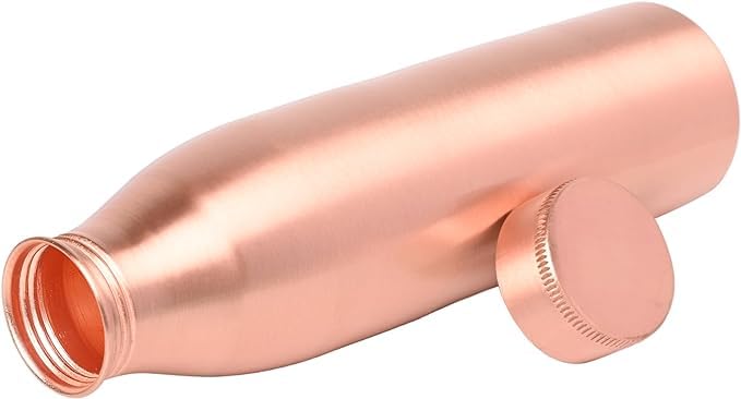ANCIENTIMPEX Pure Copper Water Bottle Matt Finish 1000 Ml (33.81 Fl Oz) Capacity For Ayurveda Health Benefits - Image 4