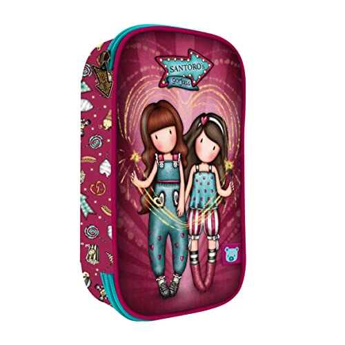 Santoro - Plumier Desplegable 45 Piezas Gorjuss Granate En Oferta Santoro-Plumier Desplegable 45 Pcs. Gorjuss Fairground Fireworks 12,5X22X6Cm, Multicolor (1046Gj11)