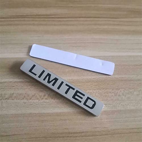 Image of 3D Metal Silver Limited Logo Car Sticker Side Fender Trunk Badge Emblem Decal (Chrome Black)