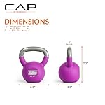 CAP Barbell Cast Iron Kettlebell - Coated Options, Singles and Sets, Multiple Weight Choices - Image 4