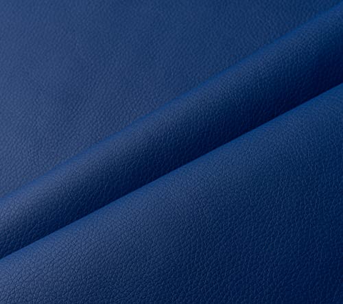 IPEA Tela de Polipiel para Tapizar 140 x 50 CM - Color Blu Royale - Made in Italy - Piel Sintética Suave para Muebles, Sofás, Sillas, Hogar, Accesorios, Manualidades - Medio Metro - Cuero Sintético