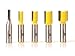 YONICO Straight Router Bits Set 5 Bit 1/2-Inch Shank 14522