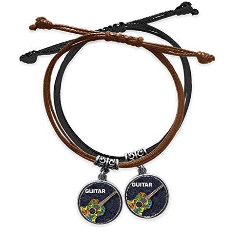 Bracelet en cuir guitare double tour à porter au quotidien ou pour vos concerts