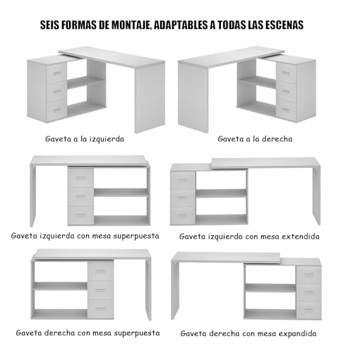 La mejor selección de Escritorios en L para Oficina los más solicitados. 15 Imagen adicional