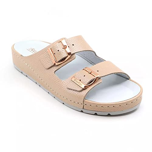 LEON PU101 Zoccoli Sabot Pantofole Scarpe Pelle Donna