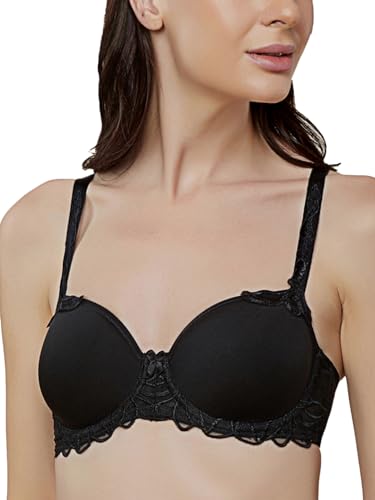 Image of Triumph Modern Finesse Bra For Women Wired Padded Spacer Cup Bra Seamless Breathable T-Shirt Bra Elegant Embroidery Full Coverage Lingerie Innovative Big Cup Support Pack Of 1