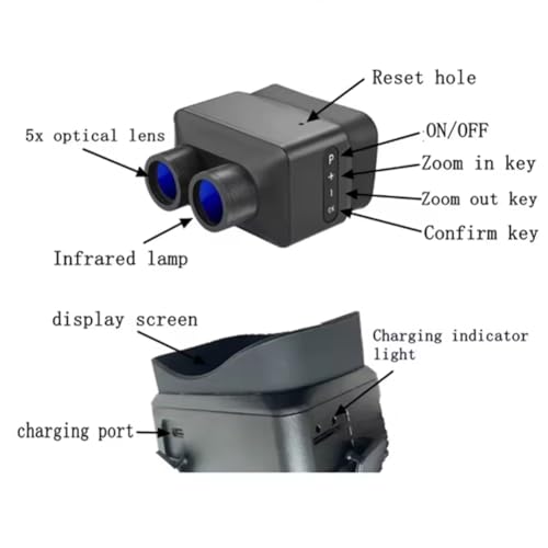 Vision nocturne 4k télescope en métal compact mini caméra de précision pour camping - 6