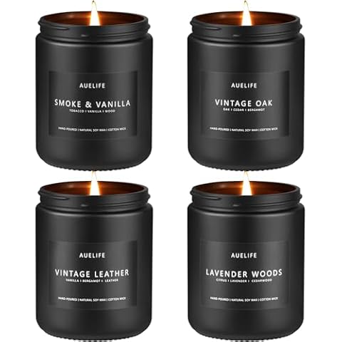 Auelife Men's Scented Candles Set Cover