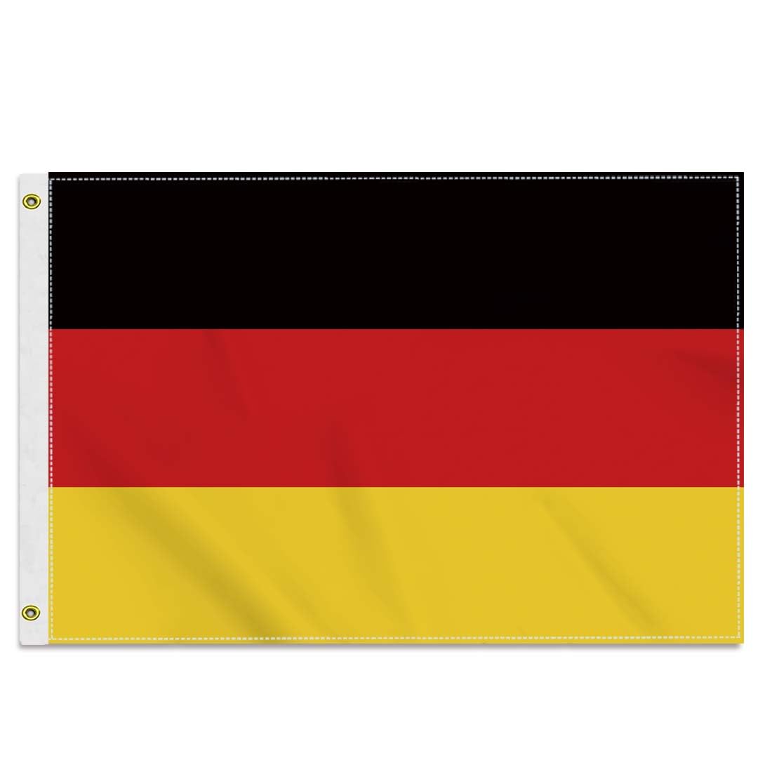 Wnzig 30 x 45 cm Germany Flag, 1 x 1.5 ft Small 150D German Banner, Durable Double Side Print Decor Brass Eyelets Tiny Germany — image 1