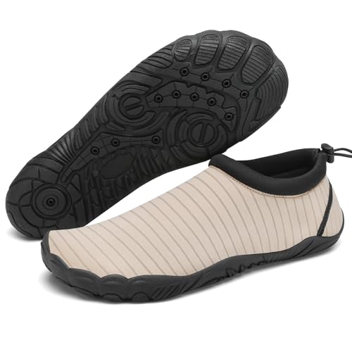 Image of Mishansha Water Shoes Women Wide Toe Quick Dry Aqua Shoes | Adult Swim Shoes Anti-slip Five Finger Barefoot Shoes For Beach Hiking Yoga Reefing Surfing River