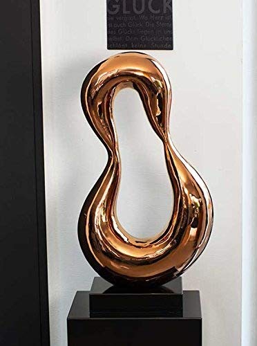 Abstract Sculpture in Stainless Steel Rose Gold Plated Fantastic Handmade From High Quality Stainless Steel. The matching Marble Gallery Column (70 x 40 x 30 cm/50 kg) Can Be Ordered For 399 Euro with.