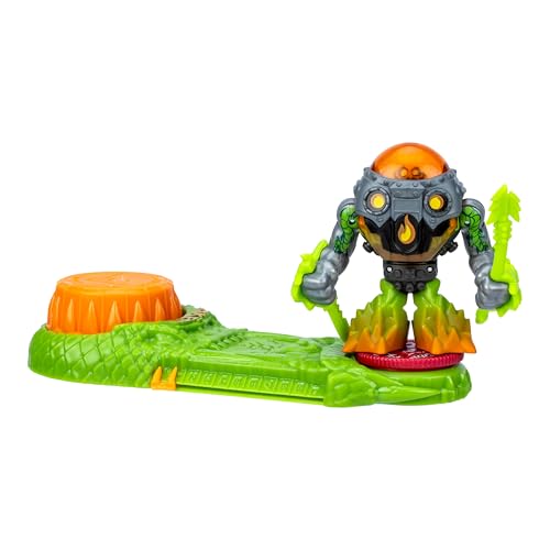 Legends of Akedo Ninja Bosses, Boss Wrapsnap, 3 Inch Tall Battling Warrior Figure with 360˚ Attack Spin Action, Double Defense Armor Pops Off When Struck, 2 New Ninja Bosses to Collect