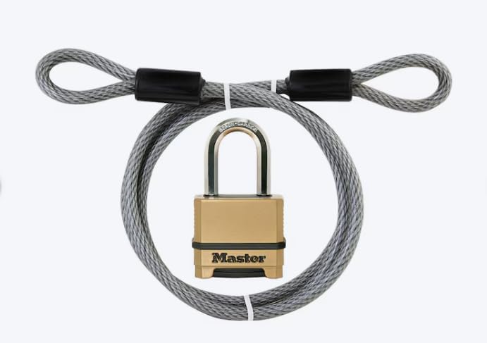 Master Lock 72-inch Combination Cable Lock Bundle Pack