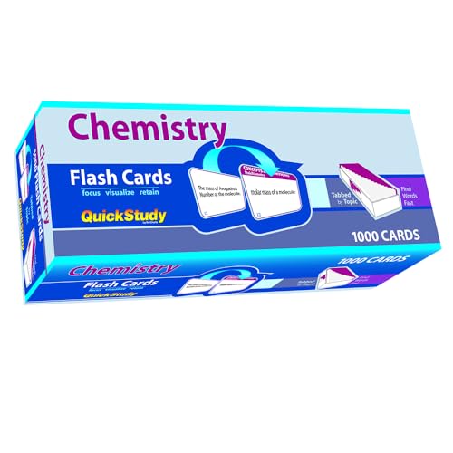 Chemistry Flash Cards: a QuickStudy Reference Tool