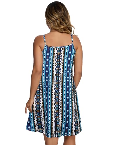 Image of JOELLYUS Womens Spaghetti Strap Dress Summer Dresses Beach Cover Ups Casual Sundresses with Pockets 2026