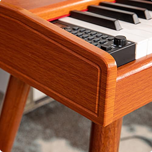88 Touches Clavier Piano Pleine Taille Avec Touches Lestées Support De Piano Numérique Bluetooth MIDI Clavier Électrique for Débutants Adultes Enfants Comprend Support, Triple Pédale (Color : Brown) - Les Beatles, Paul McCartney, John Lennon, RIngo Starr, George Harrison 88 Touches Clavier Piano Pleine Taille Avec Touches Lestées Support De Piano Numérique Bluetooth MIDI Clavier Électrique for Débutants Adultes Enfants Comprend Support, Triple Pédale (Color : Brown) – Image 7