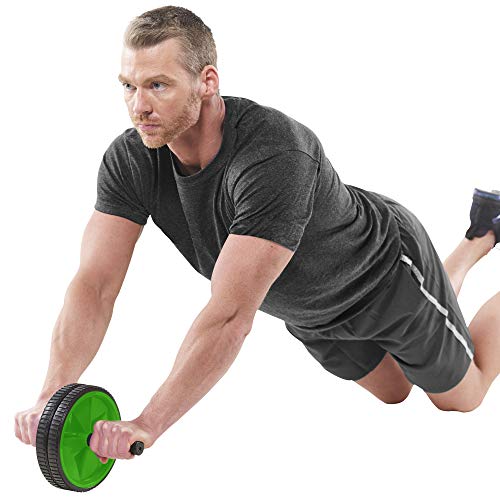 Everlast Ab Roller Wheel Shredder- Dual Wheel Stability with Training Guide